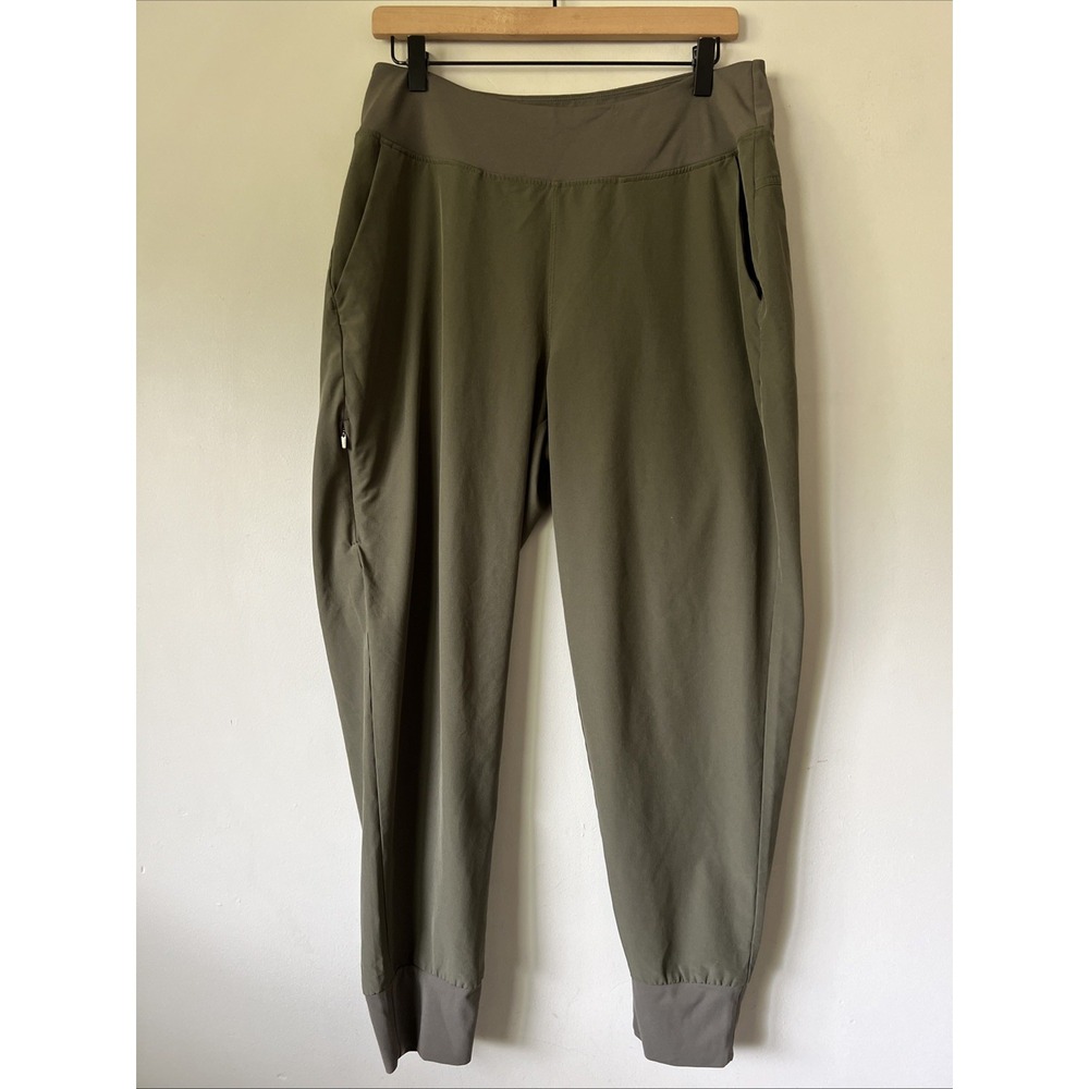 Patagonia Happy Hike Studio Pants Womens Large Green Joggers